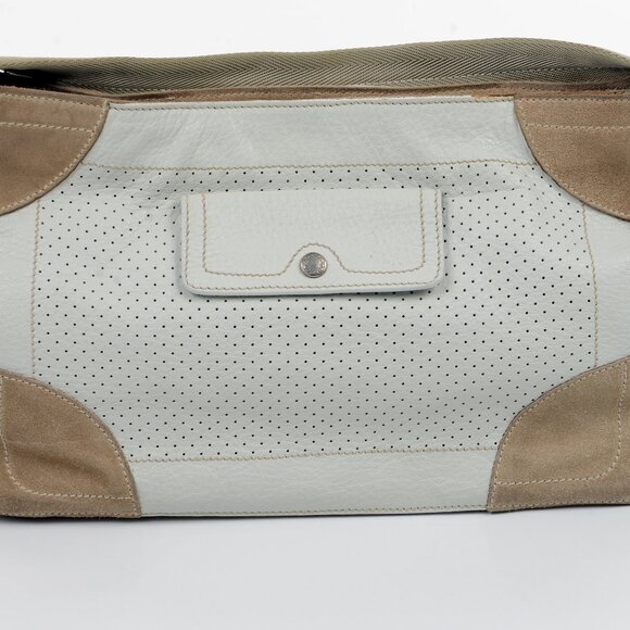 Prada Sport (Linea Rossa) Calf Leather and Suede Shoulder Bag - Picture 2 of 13